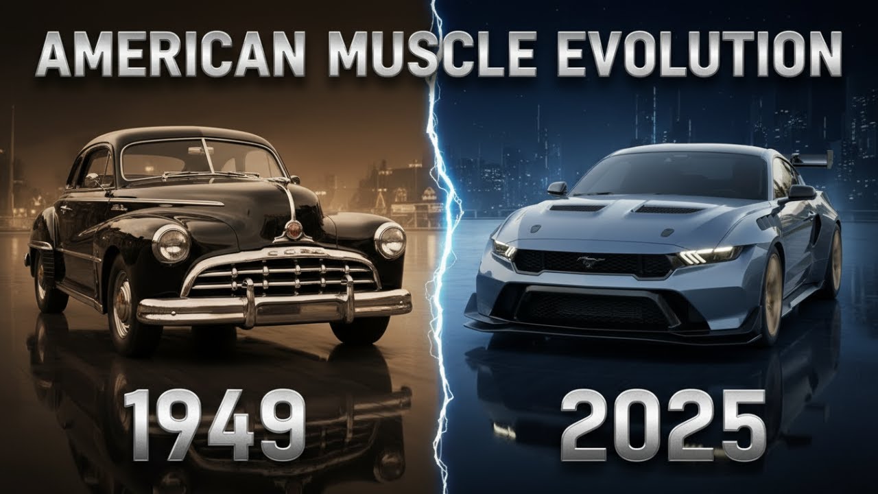 American Muscle Car Evolution (1949-2025)