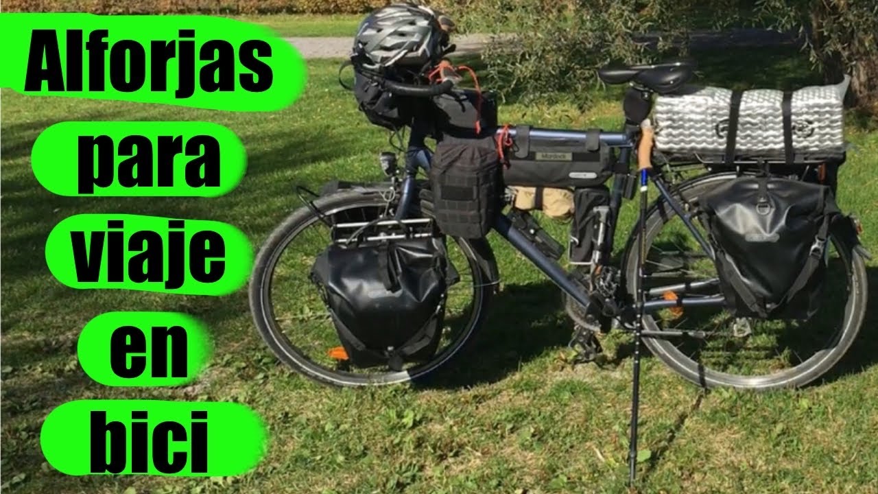 Alforjas para viaje en bici🚴#bicicleta #aventura #viajes