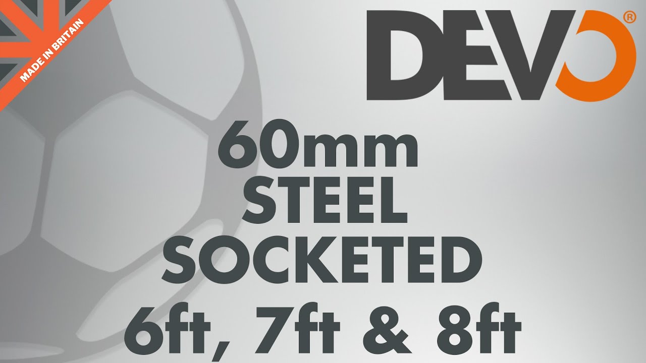 ✔️60mm Steel Socketed Football Goal