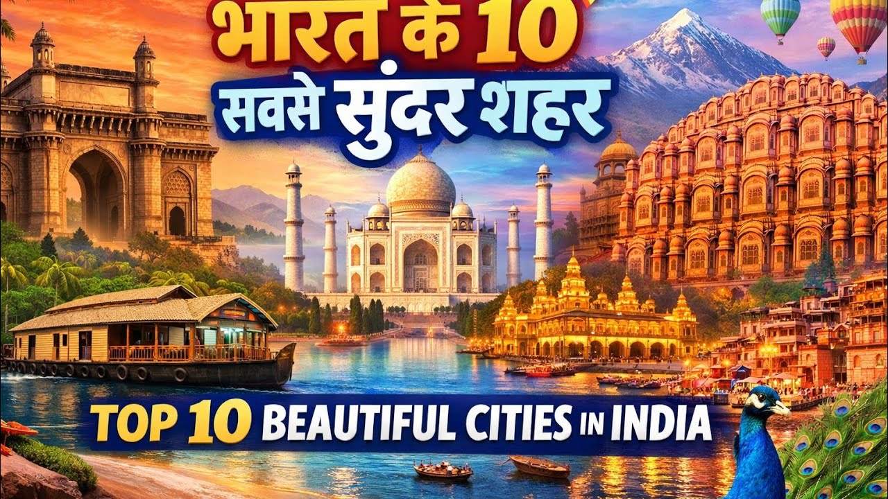 Top 10 Beautiful Cities In India|भारत के 10 सबसे सुंदर शहर|