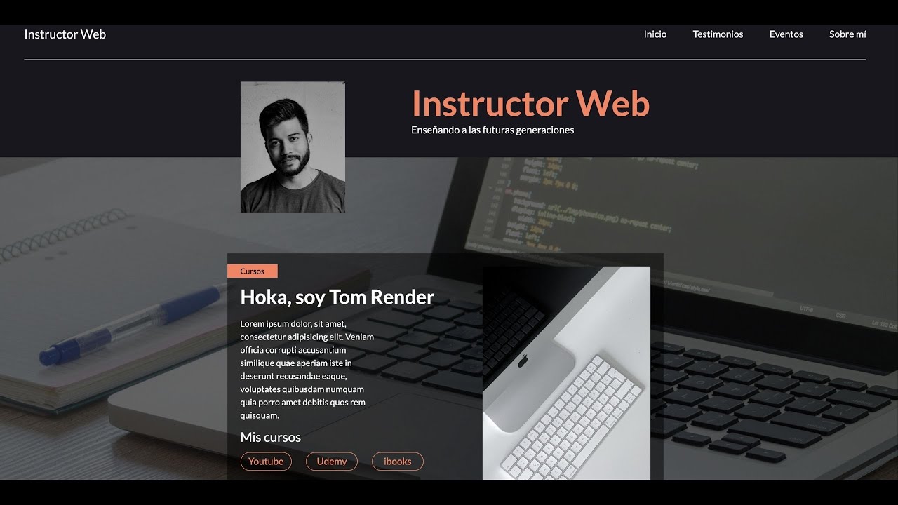 Codificaci&oacute;n de P&aacute;gina Web completa - Html & Css (Parte #1)