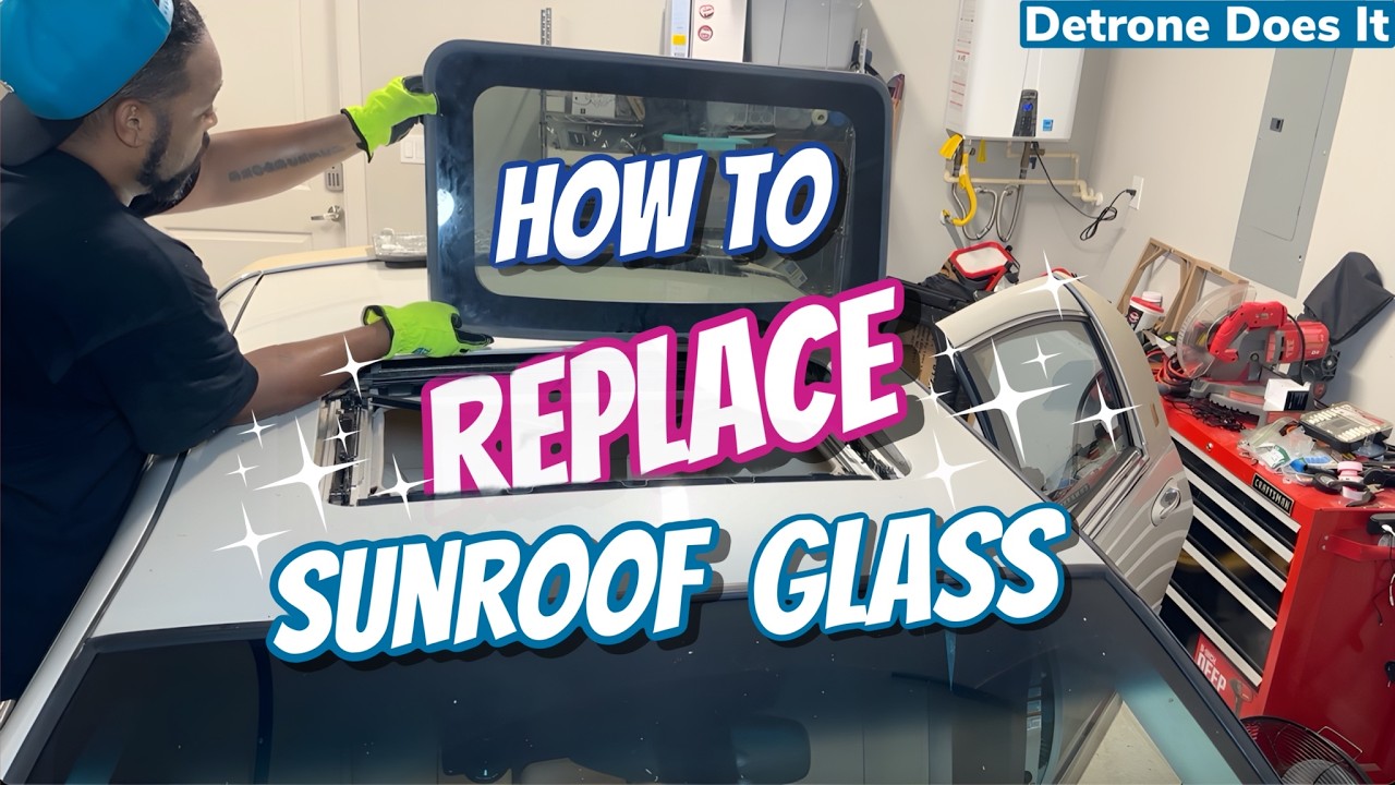 How To Replace A Broken Sunroof Glass | Lincoln Towncar