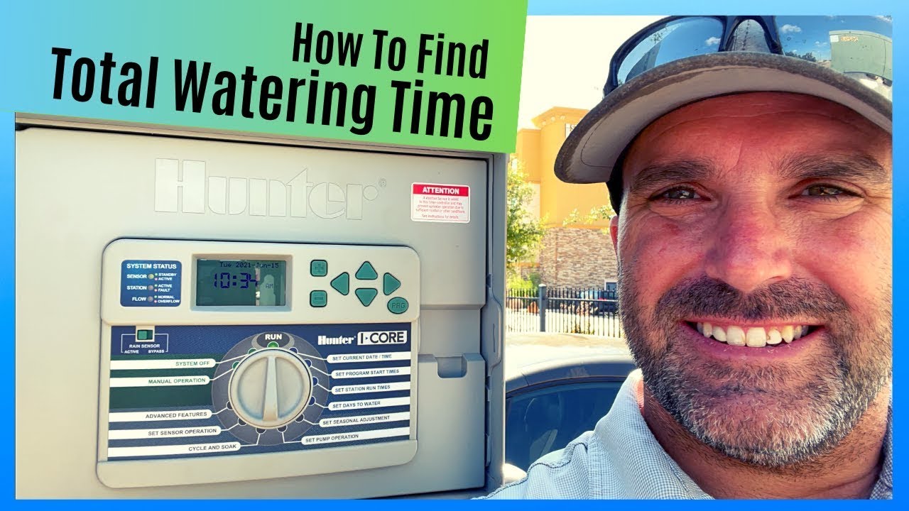 How To Find The Total Watering Time | Hunter I-Core Sprinkler Controller