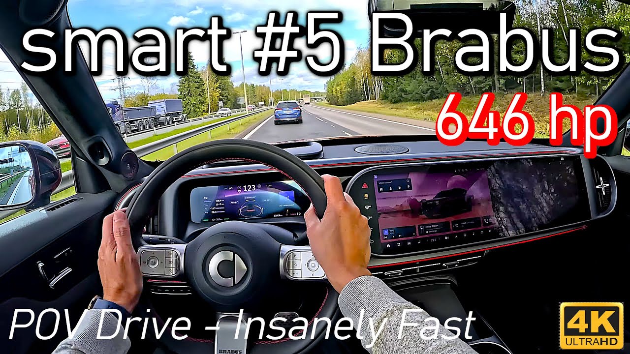 (646 hp) smart #5 Brabus POV Drive - Insanely fast