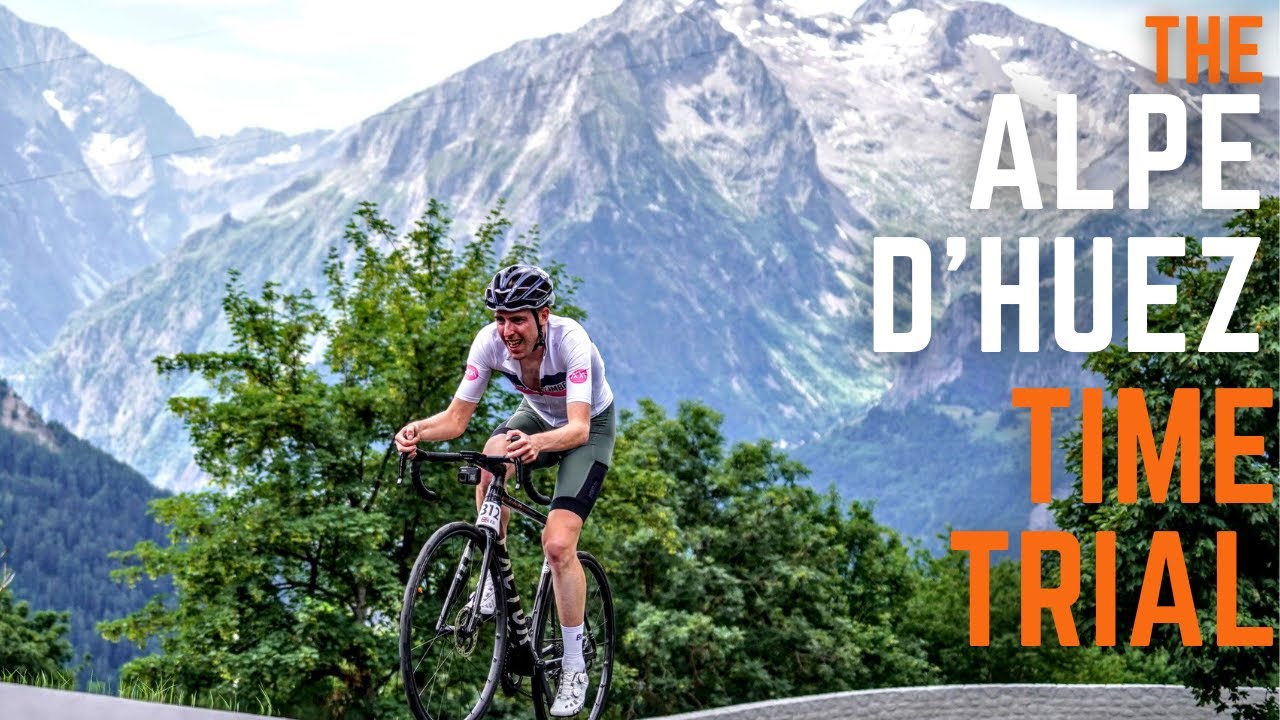 FULL GAS time trial up Alpe d'Huez...and I film Tadej Pogačar training for Tour de France 2022!