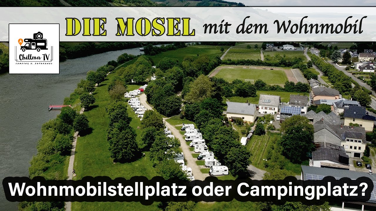 Wohnmobil-Urlaub an der Mosel I Moselstellplatz Wintrich I Camping im Grünen I Wohnmobilstellplatz