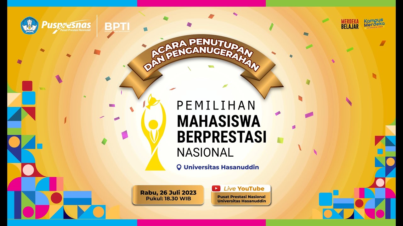 Acara Penutupan dan Penganugerahan PILMAPRES Tingkat Nasional Tahun 2023
