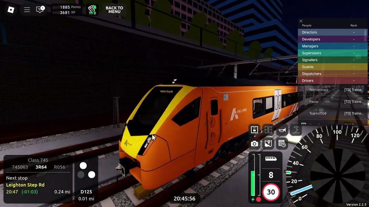 SCR AirLink Class 745 Double Run – R056 745063 from Leighton Stepford Rd to Airport Central!