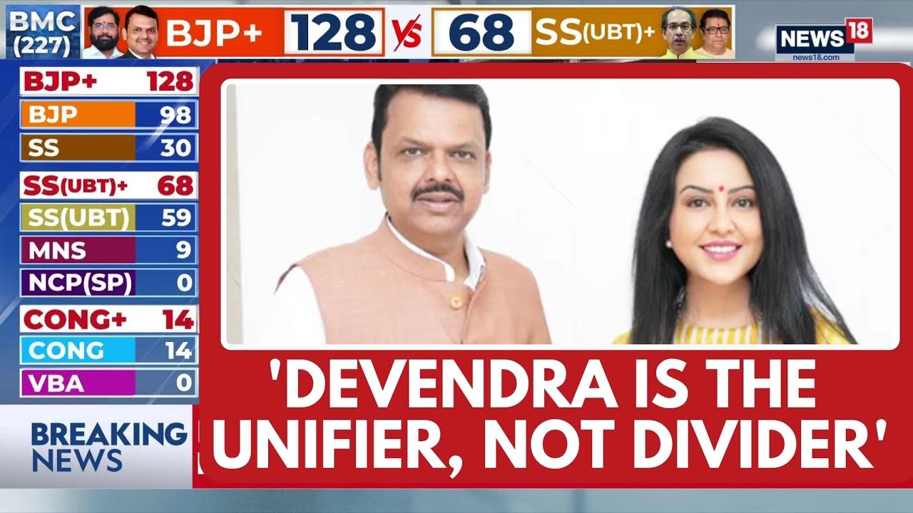 People Voted for Good Governance, Amruta Fadnavis Hails BJP Victory In BMC Elections | News18
