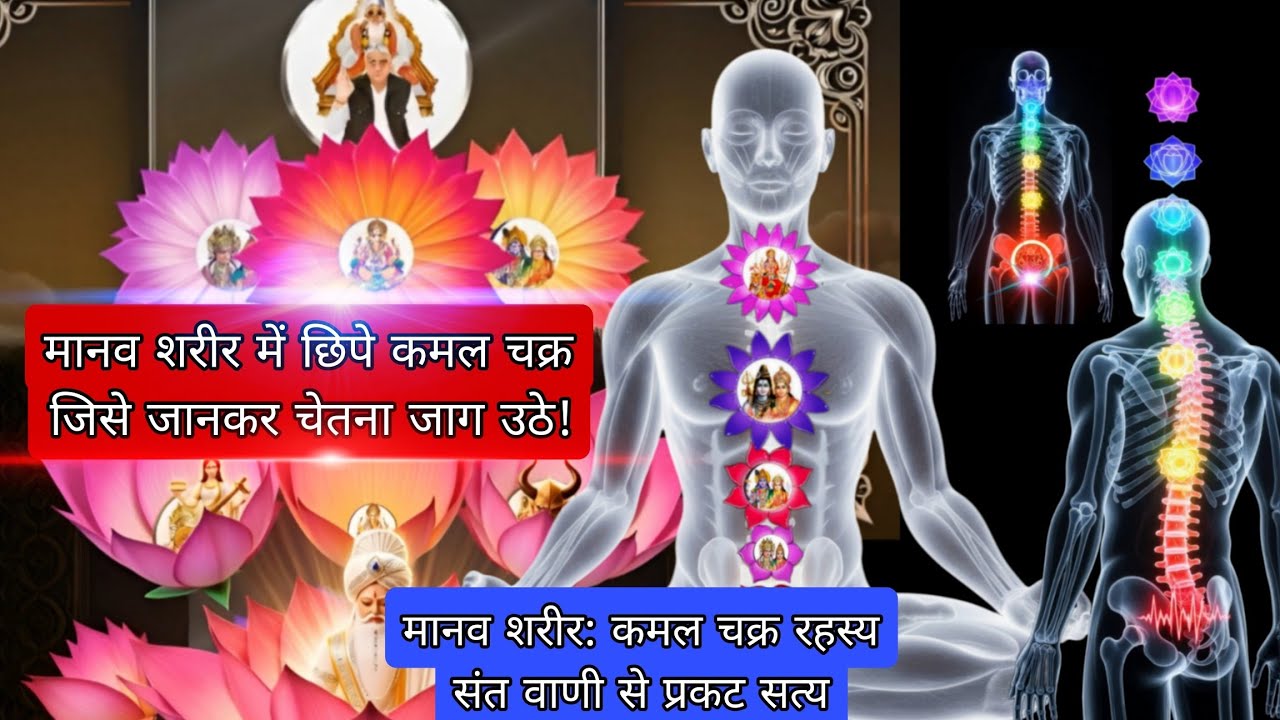 मानव शरीर के कमल चक्र | सच्चा आध्यात्मिक ज्ञान | Sant Vani #santrampaljimaharaj #trueguru 