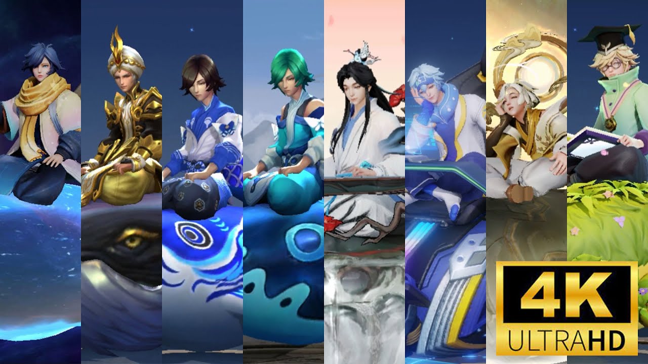 Honor of Kings All Zhuangzi Costumes/Skins Animation S35