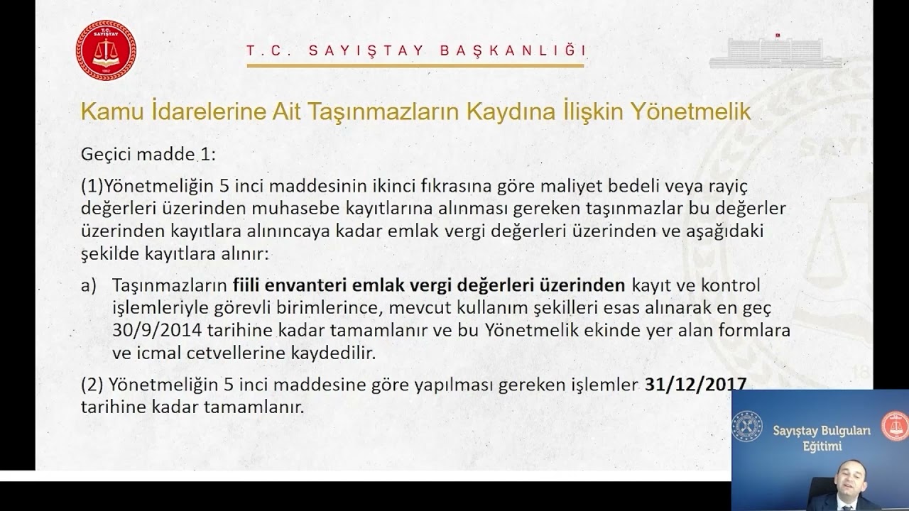 Taşınmaz Mal Edinimi Ve Muhasebeleştirilmesi- Kayıt ve Muhasebe işlemleri