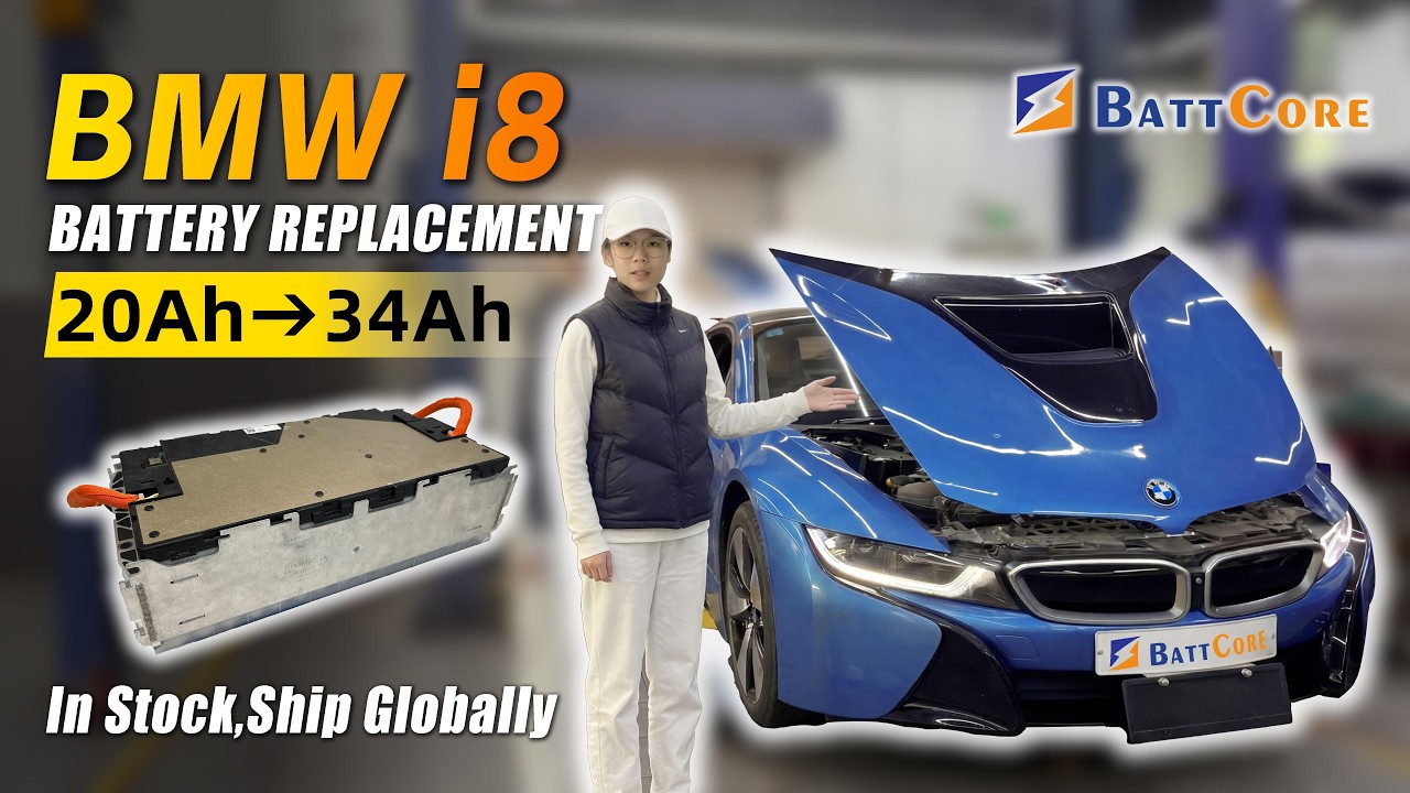 BMW i8 Battery Replacement | 2014 i8 Upgraded from 20Ah to Samsung OEM 34Ah