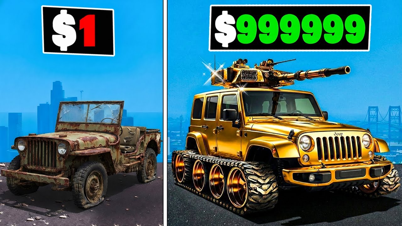 $1 to $1,000,000,000 JEEP in GTA 5