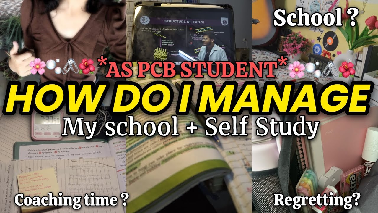 ✨HOW I MANAGE SCHOOL+ SELF STUDY AS *11TH PCB STUDENT*📚📝| Class 11 Study Vlog | study vlog class11