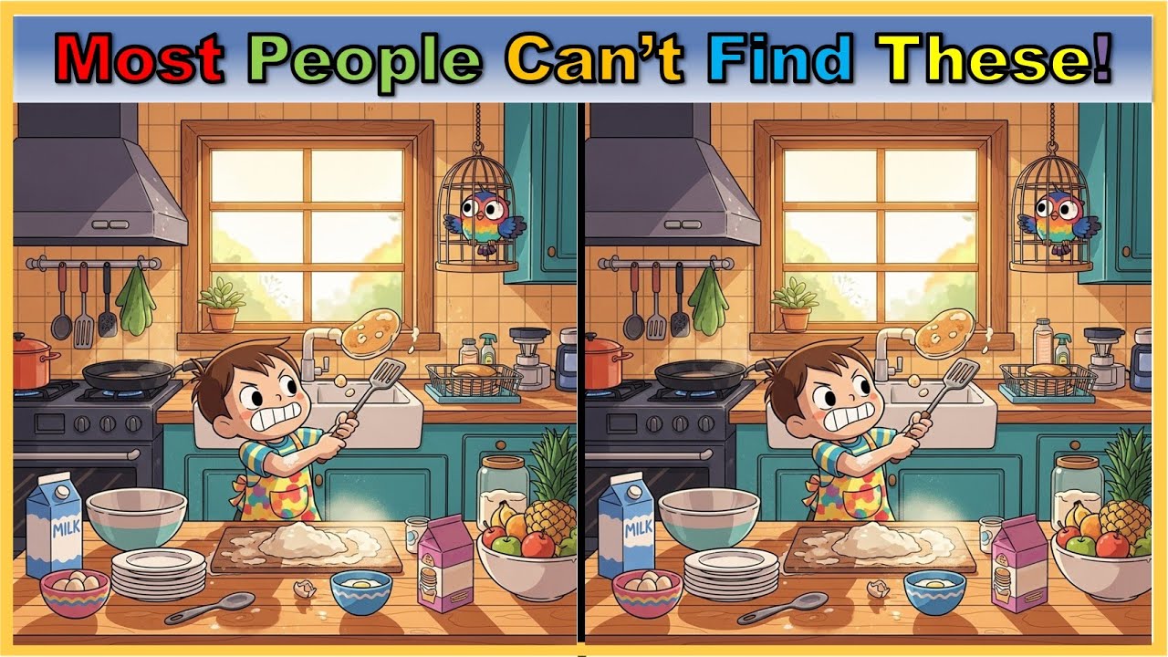 【Spot the Difference | Brain Health】 Memory & Focus Training Puzzle | Dementia Prevention