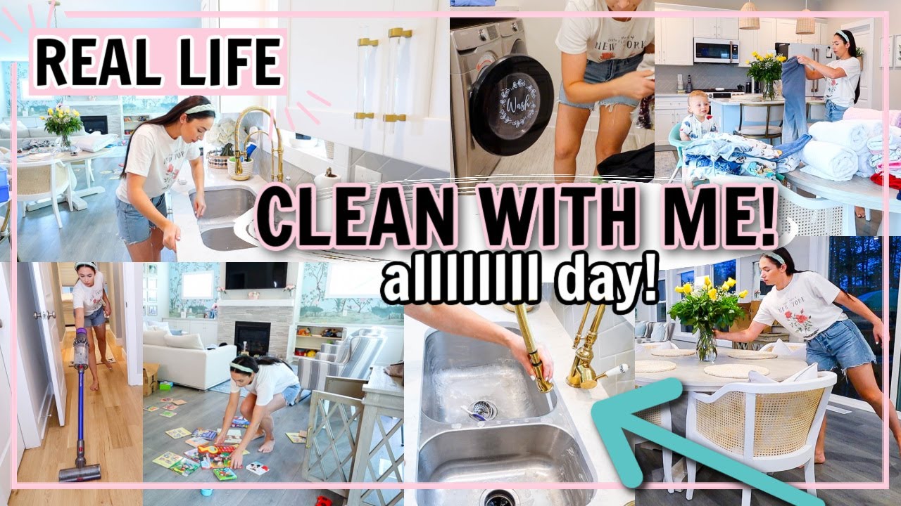 NEW! *Real Life* CLEANING! | ULTIMATE  ALL DAY CLEAN WITH ME 2021! | Messy House | Alexandra Beuter