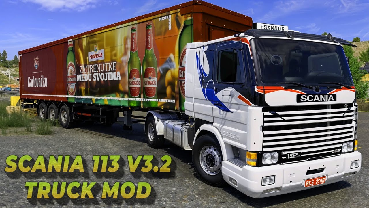 Scania 113 Frontal v3.2 Truck Mod Gameplay | ETS 2 v1.55 | 4K