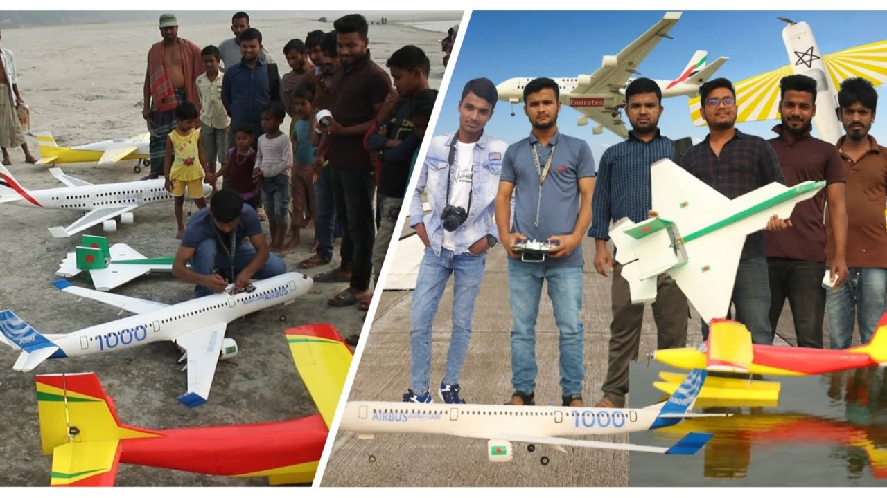 Home made rc airplane group flying in bangladesh | rc life