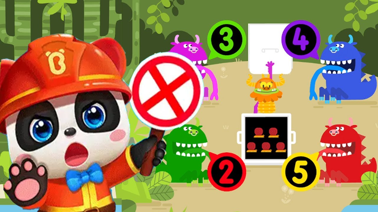 Baby Panda Preschool Academy #7 - Learn Basic Addition - Teach Monster: Number Skills P2 - Babybus