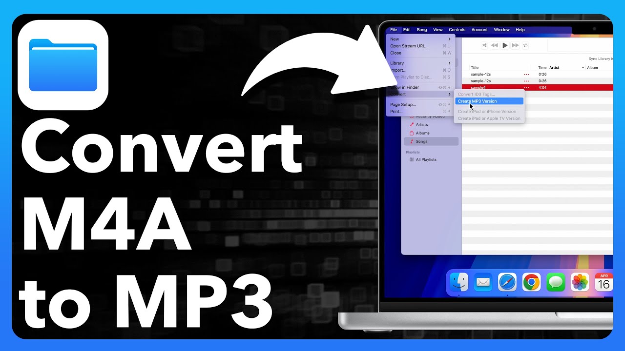 How To Convert M4A To MP3 On Mac