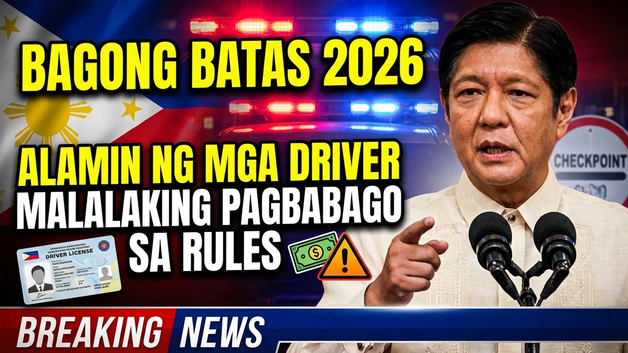 🚨 BAGONG BATAS 2026! Dapat malaman ng lahat ng mga driver ang mga