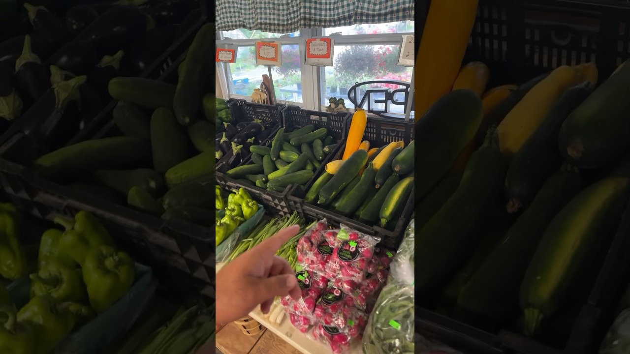 Quick produce tour in the farm market #shorts #farming