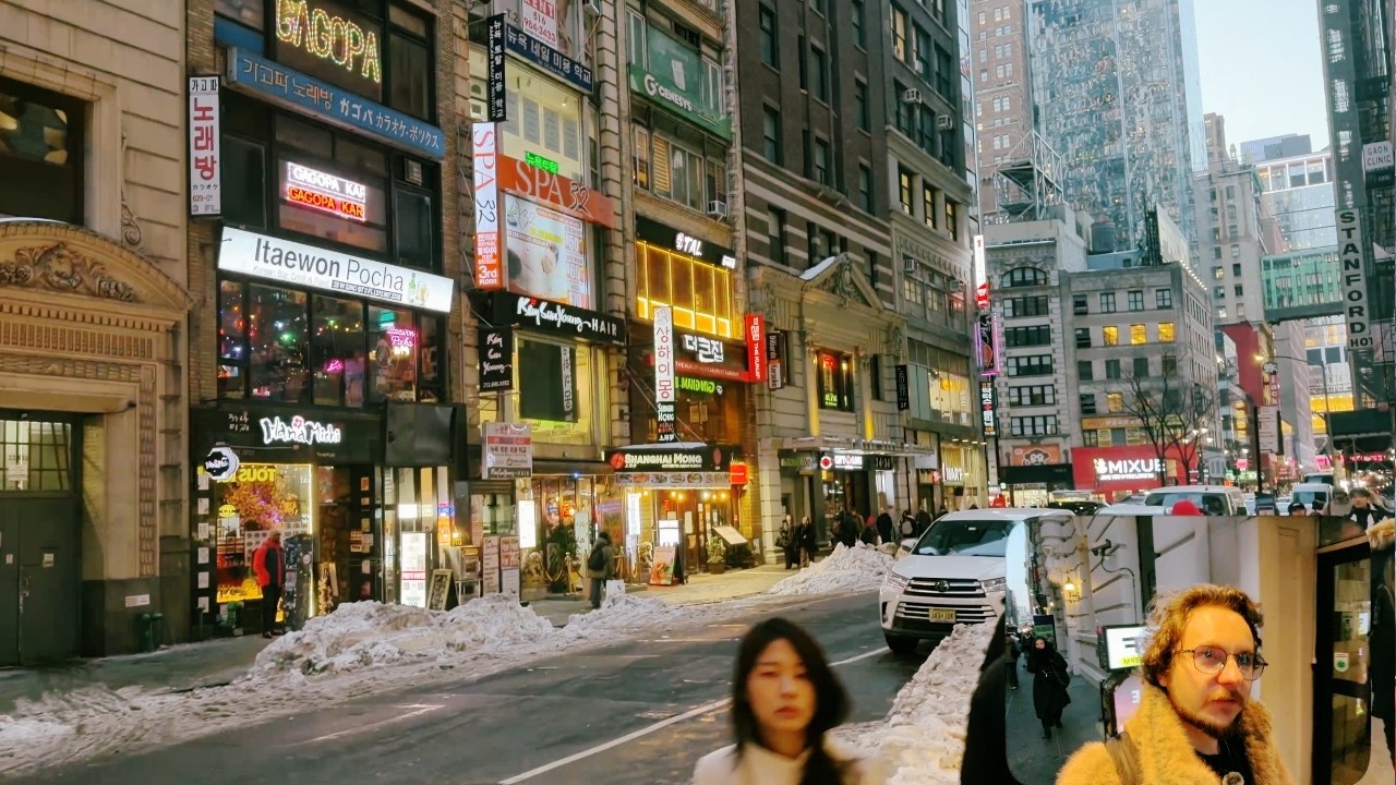 kore mahallesinde yürüyüş & yemek - koreatown manhattan