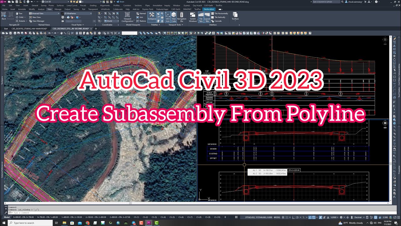 Create Subassembly From Polyline|AutoCad Civil 3D 2023