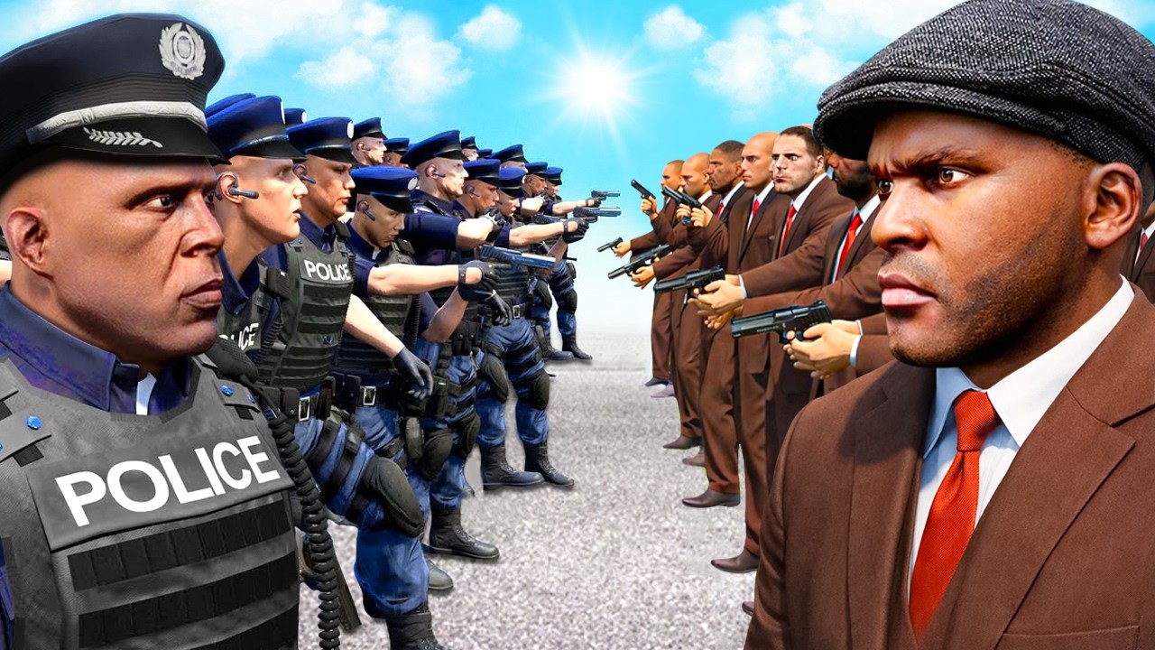 MAFIA VS POLICE SUR GTA 5 ! (Qui gagnera ?)