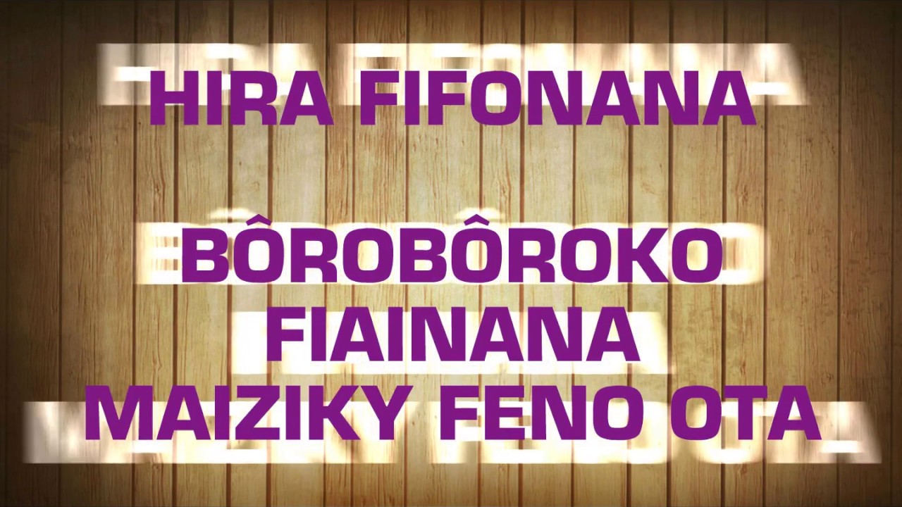 Fifonana BÔROBÔROKO FIAINANA