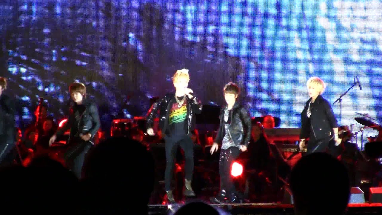 [111009] KBS Concert - Shinee - Lucifer - Overpeck - NY Korea Festival [fancam]