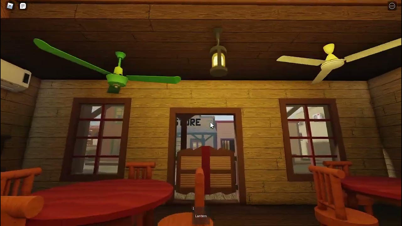 Turning all Ceiling Fans in roblox official western map tour (read description)