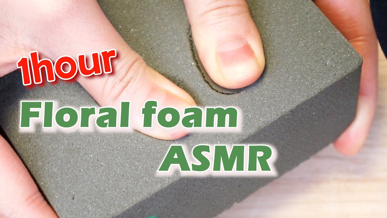 [1Hour] 1시간 재생 | NEW FLORAL FOAM ASMR | 플로랄폼 real sound | 백색소음 | EOEO ASMR★