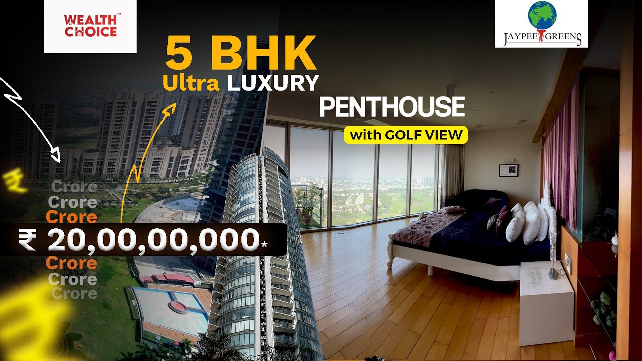Luxurious 5 Bhk Duplex Penthouse At Jaypee Greens Sun Court - A 20 Cr. Dream Home | 8000 Sqft