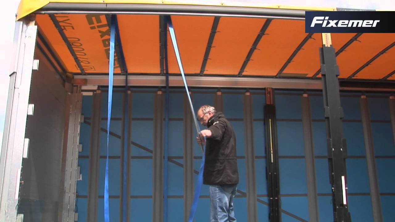 SCS Mega Spanngurte einhängen (Roof Retain System Fixemer Schulung)