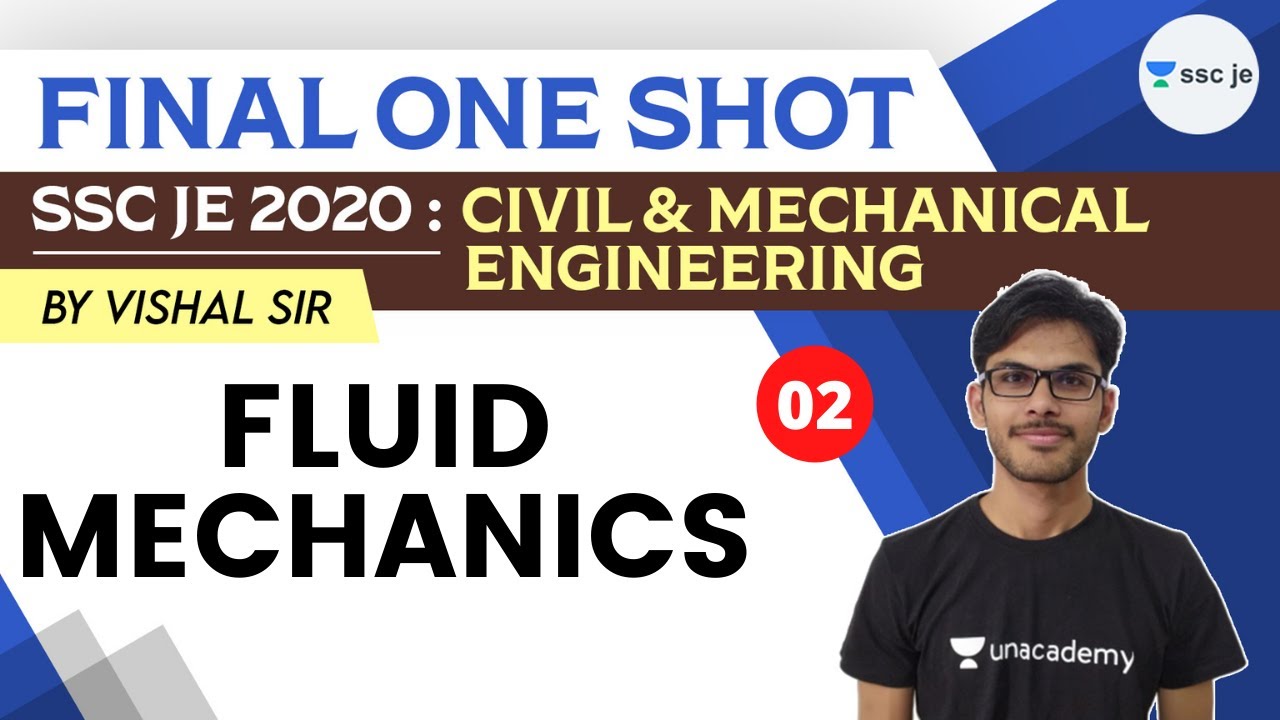 7:00 PM - SSC JE 2020-21 | Final one shot - Fluid Mechanics by Vishal Sharma | Day-2