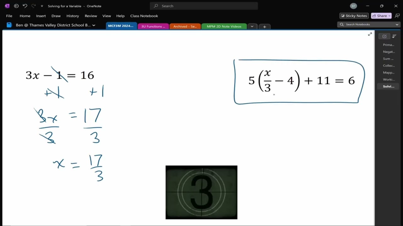 Solving Equations