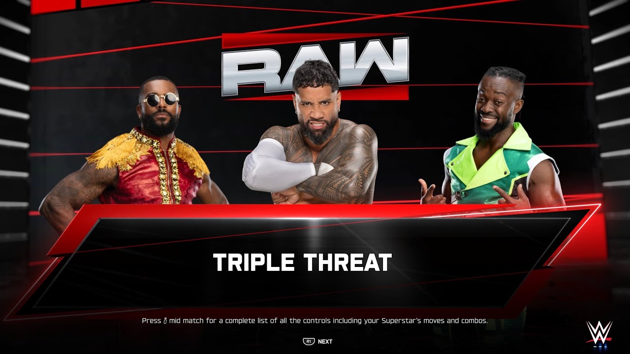 WWE 2K25 Universe Mode | Montez Ford Vs Jey Uso Vs Kofi Kingston