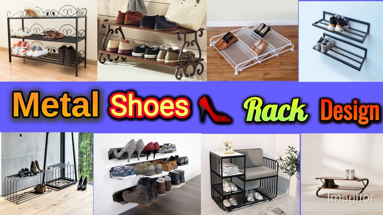 Metal shoes rack design ideas | shoe rack made from metal  #arasha6451