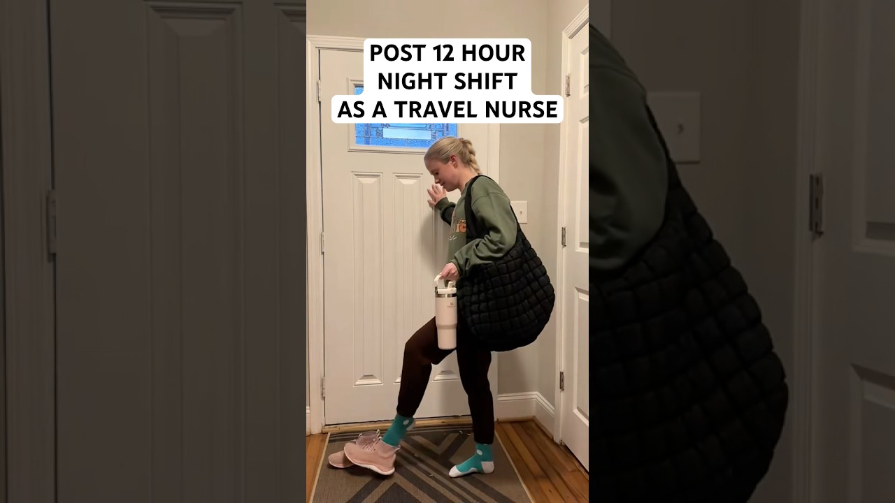 POST 12 HOUR NIGHT SHIFT ROUTINE #nursing #dayinmylife #travelnurse #nightroutine #nurse #rn