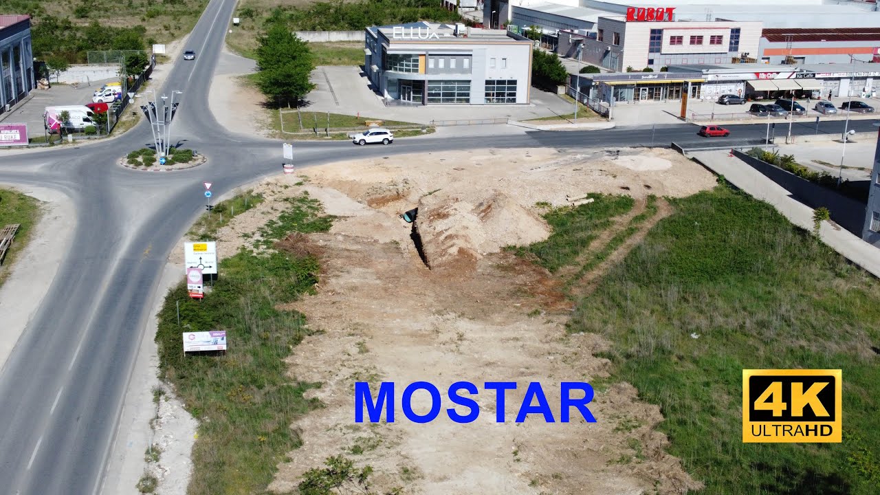 Mostar-južna industrijska zona Bišće. Rekonstrukcija ceste i novi asfalt 🚧