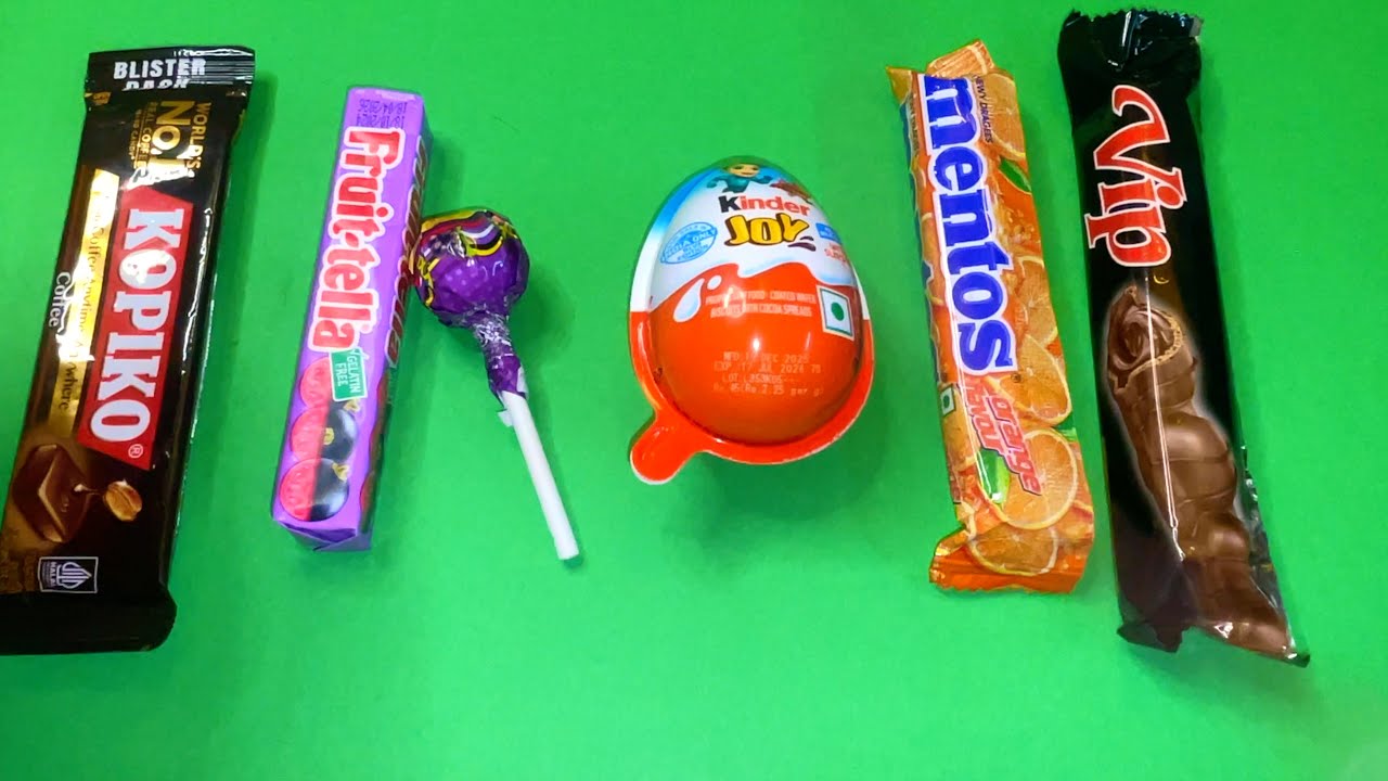 ASMR Most Popular Candys and Unpacking Chocolate Eat Mentos Unboxing Sweet Joy