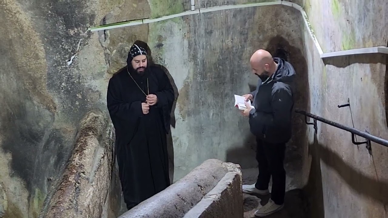 The angelic voice of a Syriac Orthodox Church monk in an ancient Coptic cistern of Jerusalem
