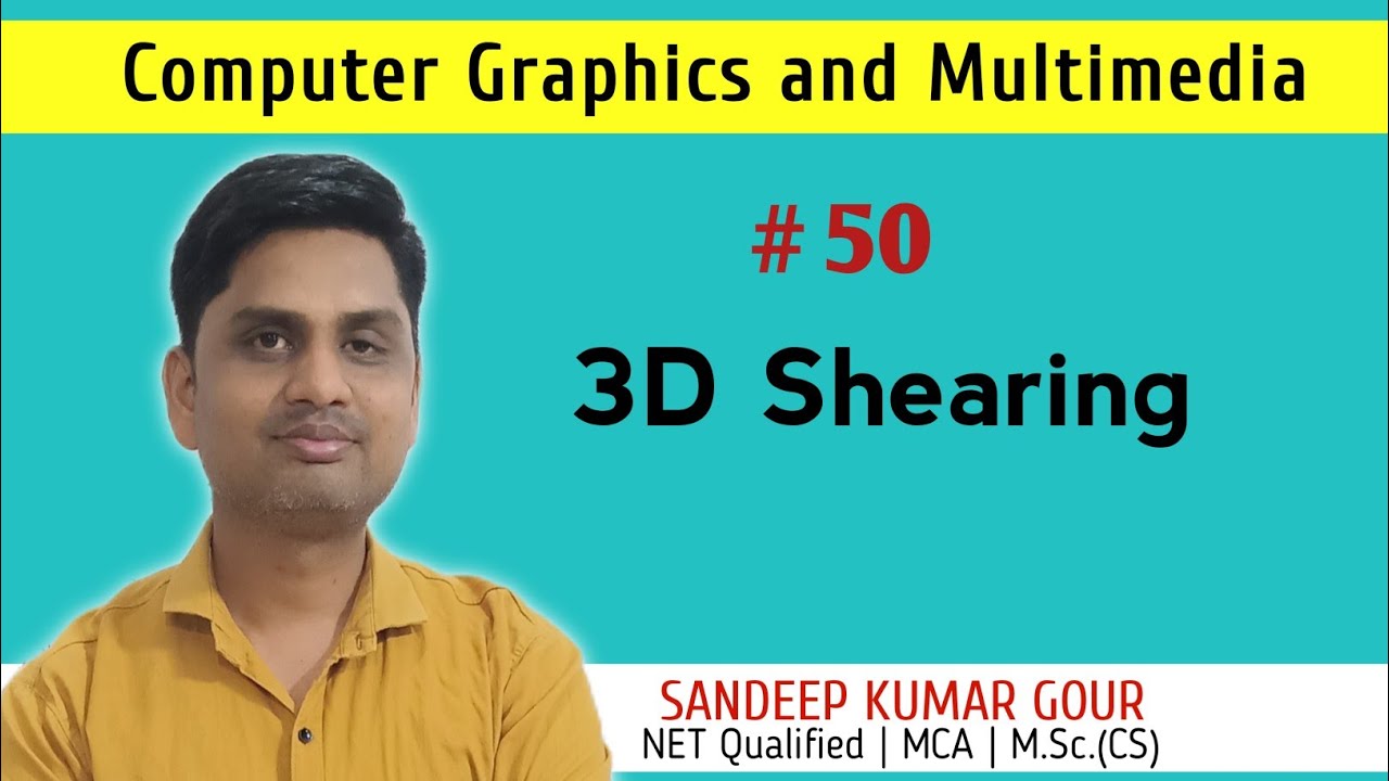 3D Shearing in computer graphics | Shearing transformation