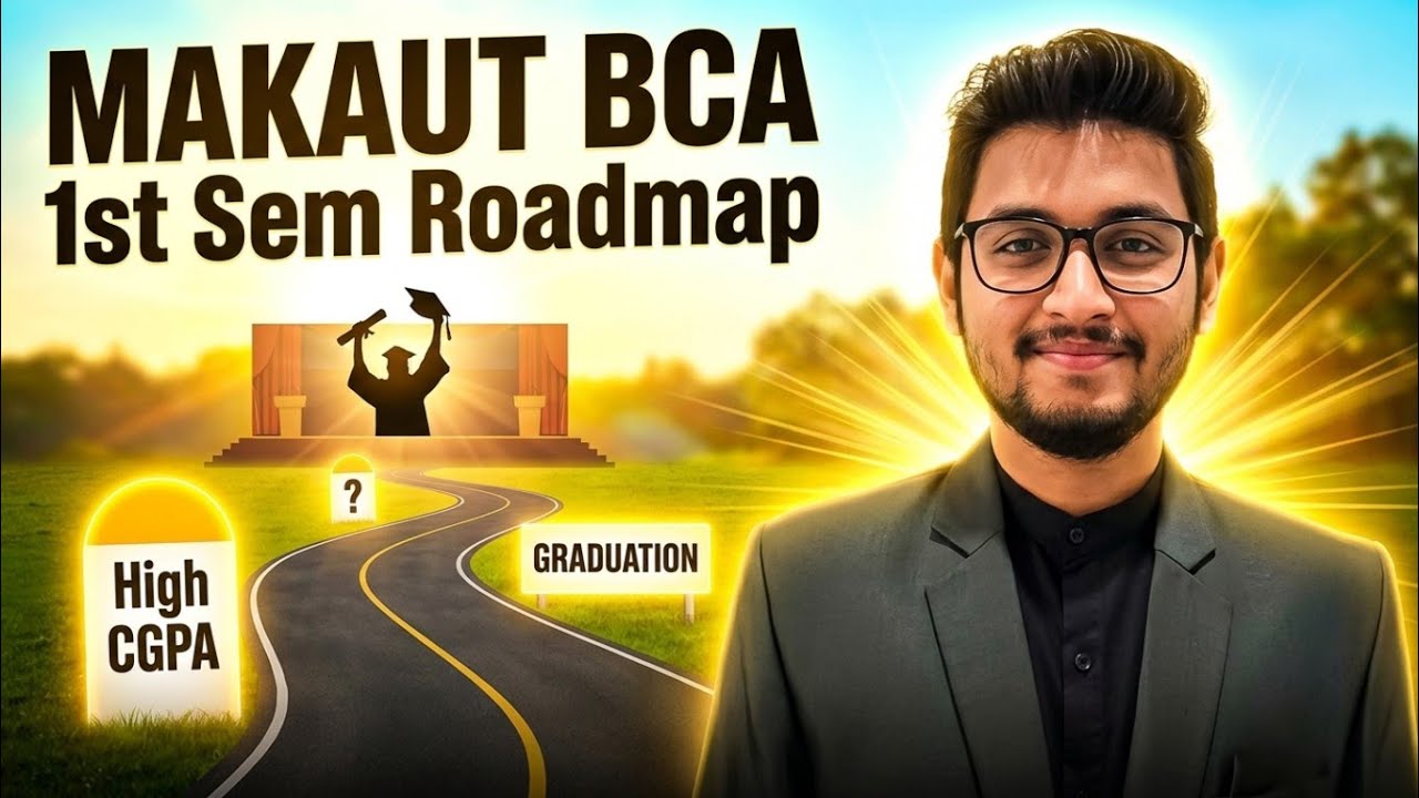 MAKAUT BCA 1st Semester ROADMAP 🔥 | Syllabus Breakdown | BCA Tips and tricks | Score 9+ CGPA