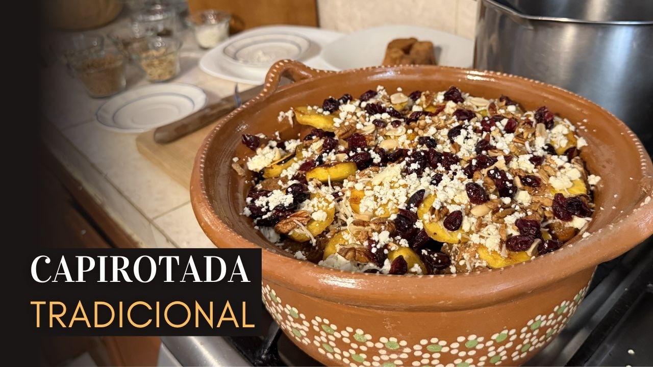 🍞Capirotada Tradicional Receta Familiar con Plátano, Jitomate y Cebolla