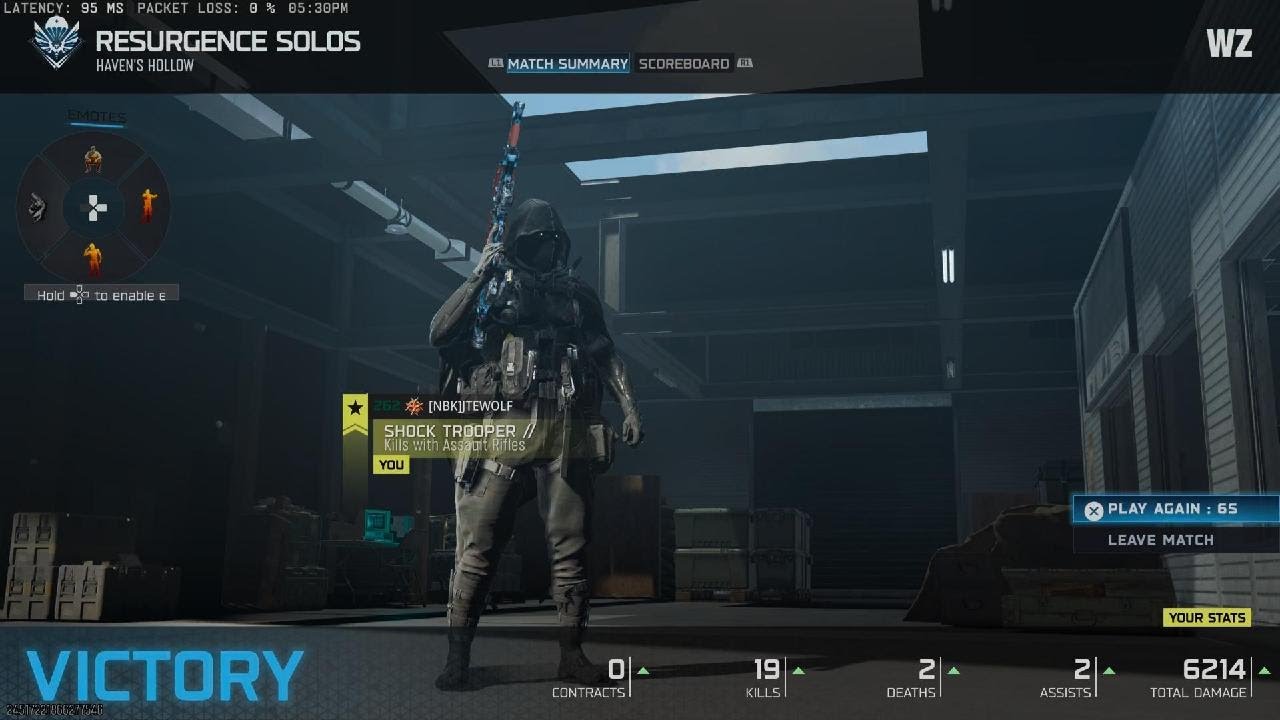 Call of Duty_Warzone Resurgence Solo Victory 19&2 Loadout At End