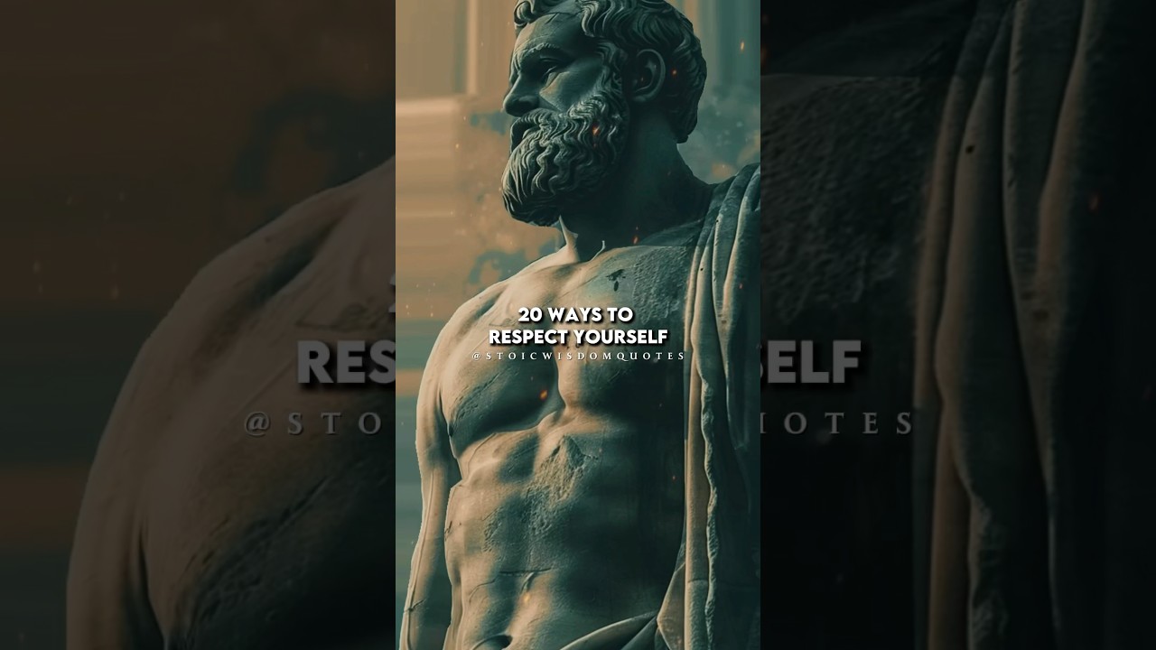 How to Build Self Respect #stoicism