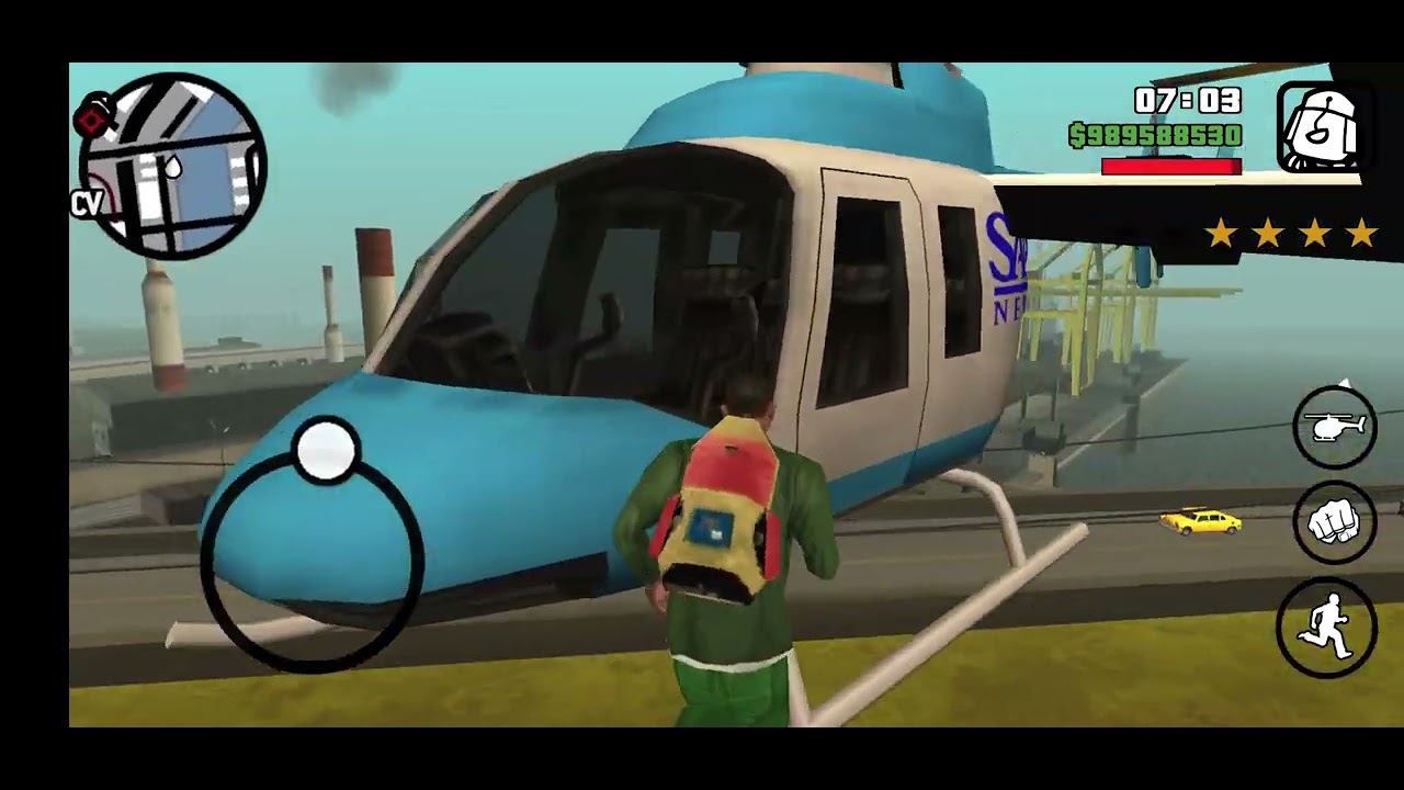 como concegir el helicoptero de policia y el de noticias en gta san andreas